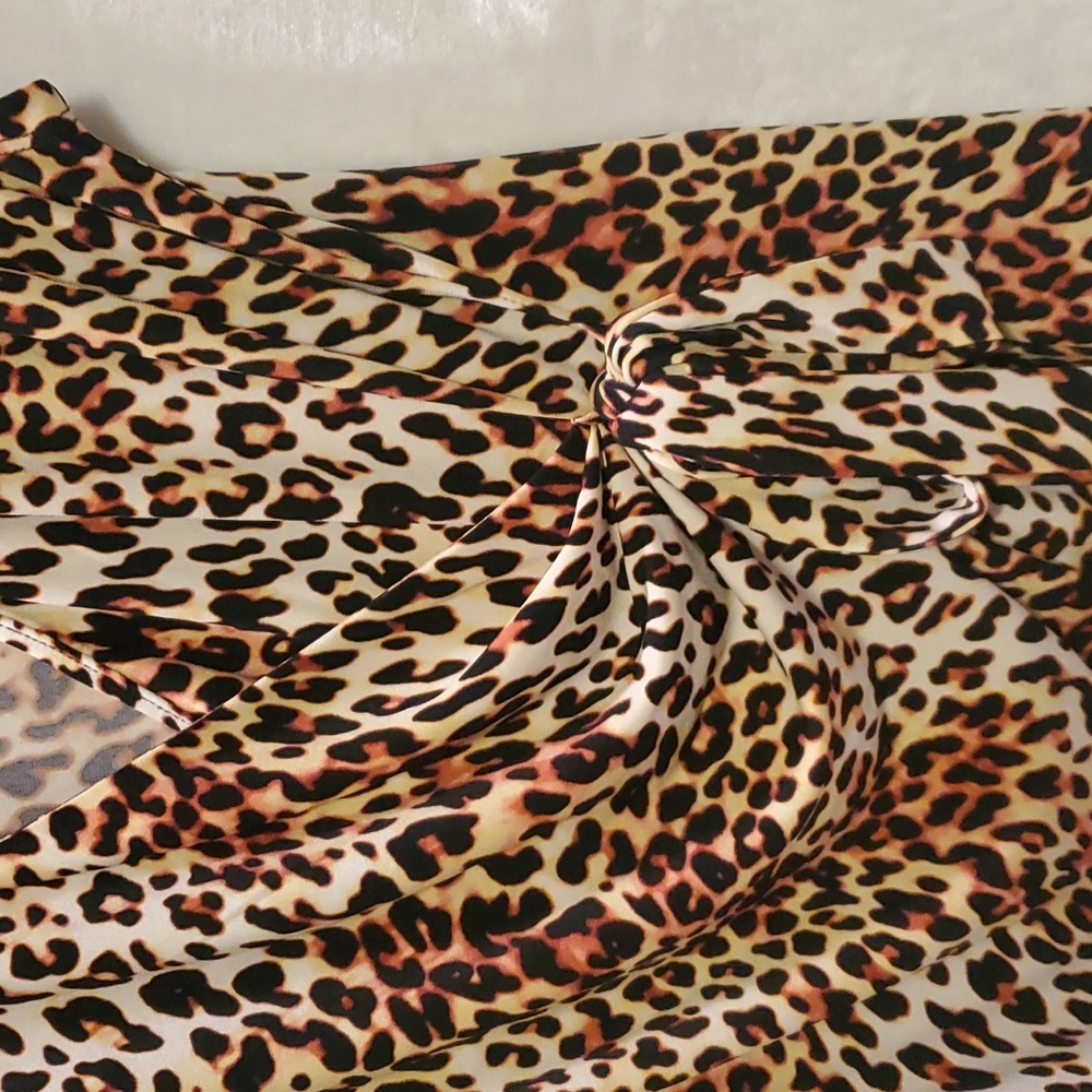 Anne Klein Animal Print Blouse - Picture 4 of 6
